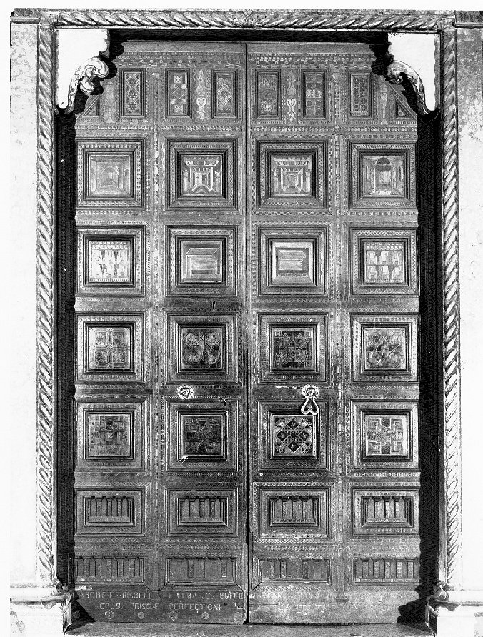 porta - a due battenti - ambito veneto (sec. XV)