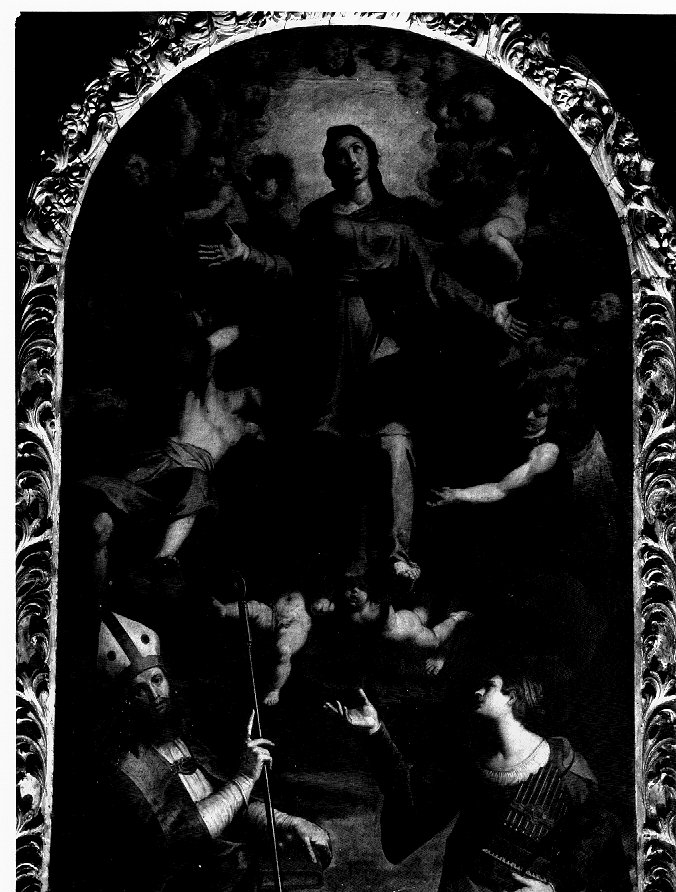 Madonna in gloria tra Santi martiri (dipinto) di Turchi Alessandro detto Orbetto (attribuito) (secc. XVI/ XVII)