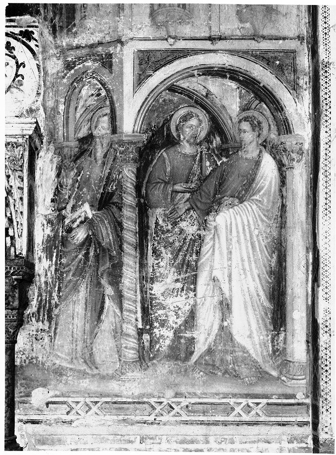 Santi (dipinto) di Martino da Verona (attribuito) (secc. XIV/ XV)