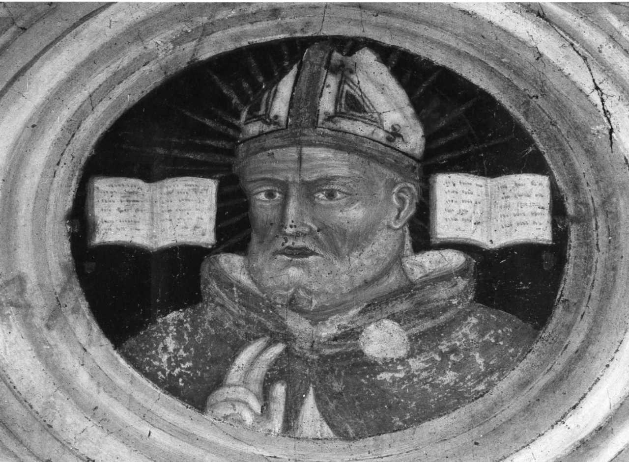Santo vescovo (dipinto) di Martino da Verona (attribuito) (secc. XIV/ XV)