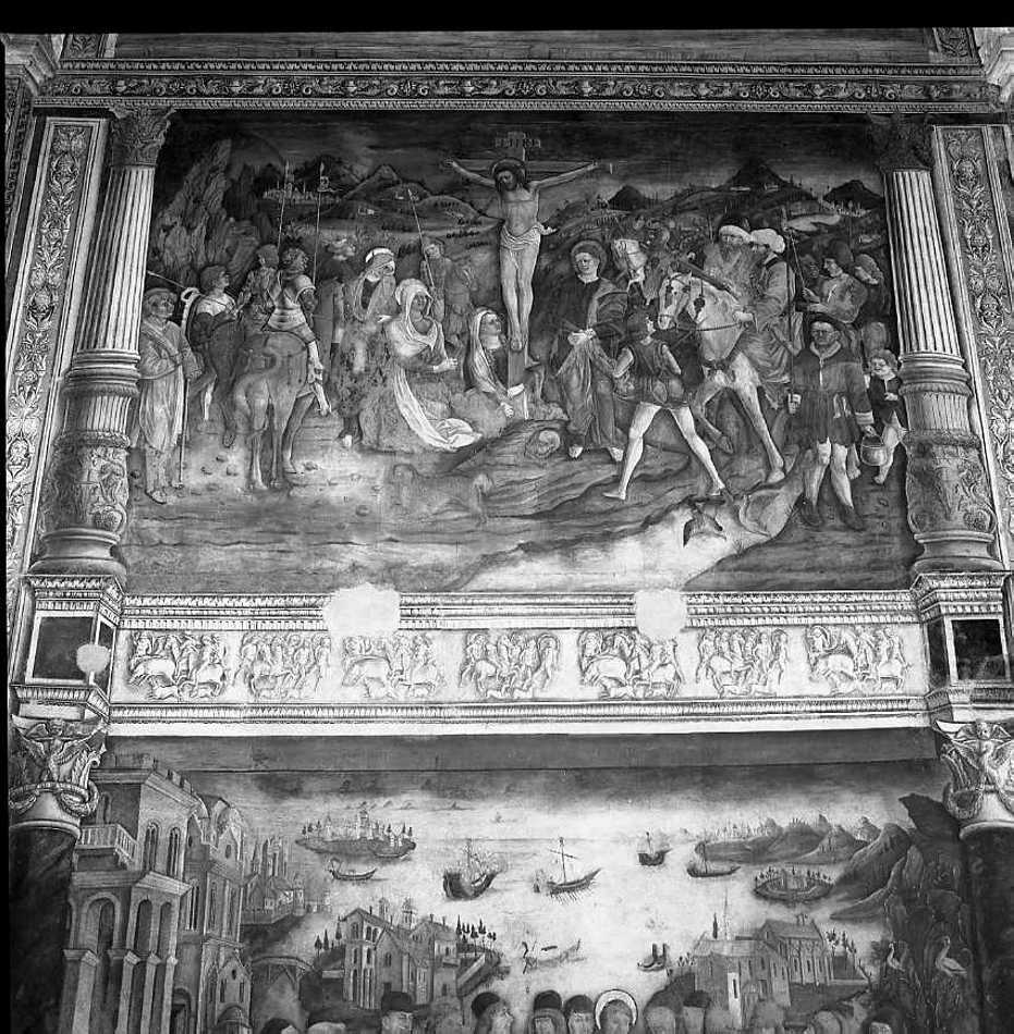 crocifissione (dipinto) di Michele Da Verona (attribuito), Benaglio Francesco (attribuito) (ultimo quarto sec. XV)