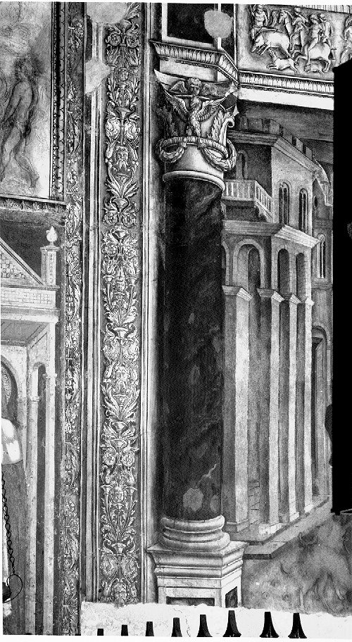 architettura (dipinto) di Benaglio Francesco (attribuito), Michele Da Verona (attribuito) (ultimo quarto sec. XV)