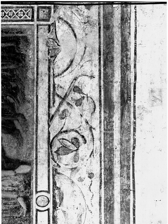 motivi decorativi vegetali stilizzati (dipinto) - ambito veneto (secc. XIII/ XIV)