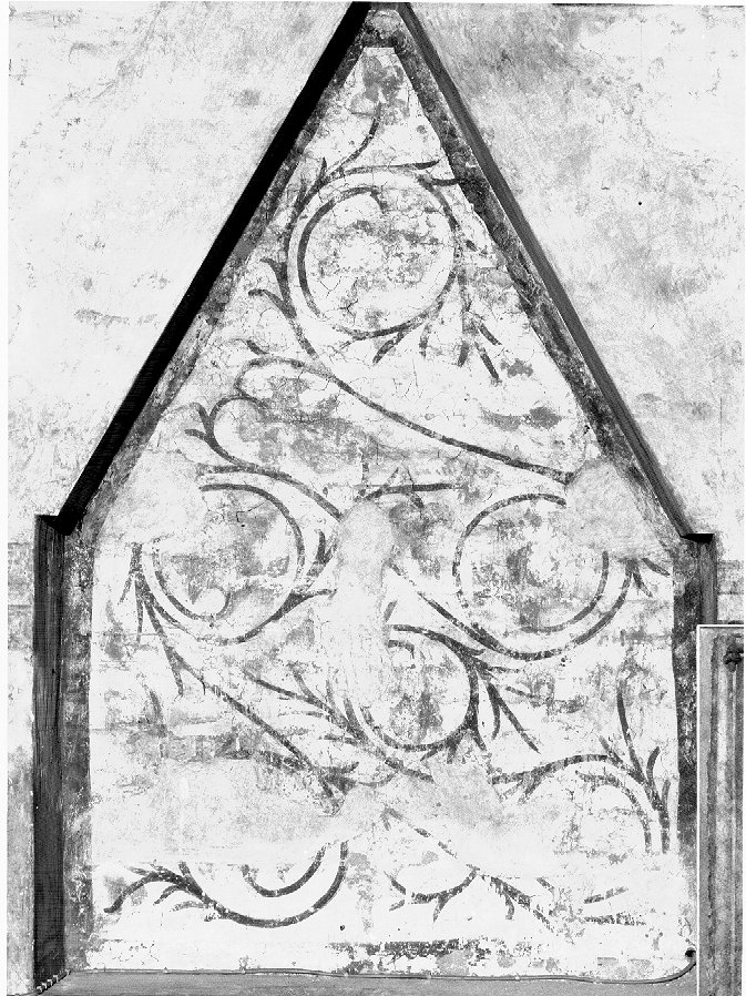 motivi decorativi vegetali stilizzati (dipinto) - ambito veneto (secc. XIII/ XIV)