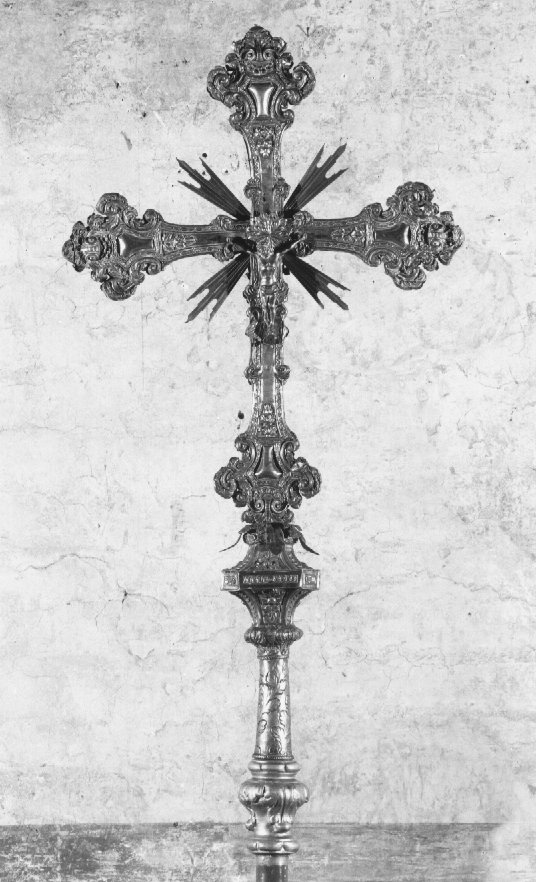 croce processionale - ambito veneto (sec. XVIII)