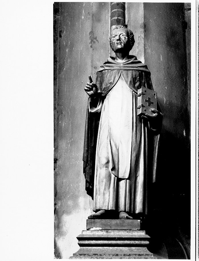 San Domenico (statua) di Pegrassi Salesio (attribuito) (sec. XIX)