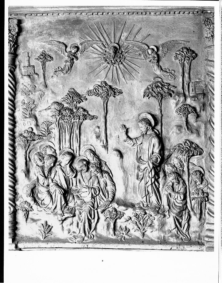 Orazione di Cristo nell'orto di Gethsemani (formella) - ambito veneto (sec. XV)