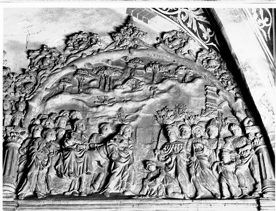 Entrata di Cristo in Gerusalemme (formella) - ambito veneto (sec. XV)