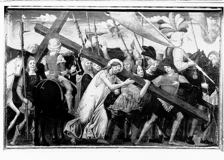 Salita di Cristo al monte Calvario (dipinto) - ambito veneto (sec. XVI)