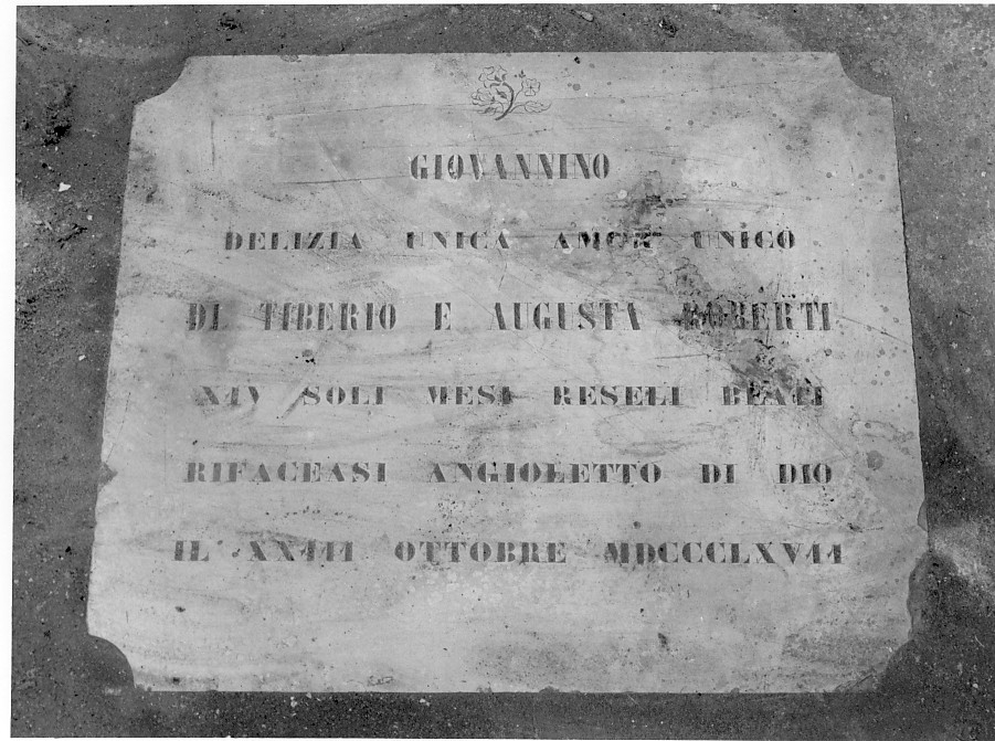 lapide - ambito veneto (sec. XIX)