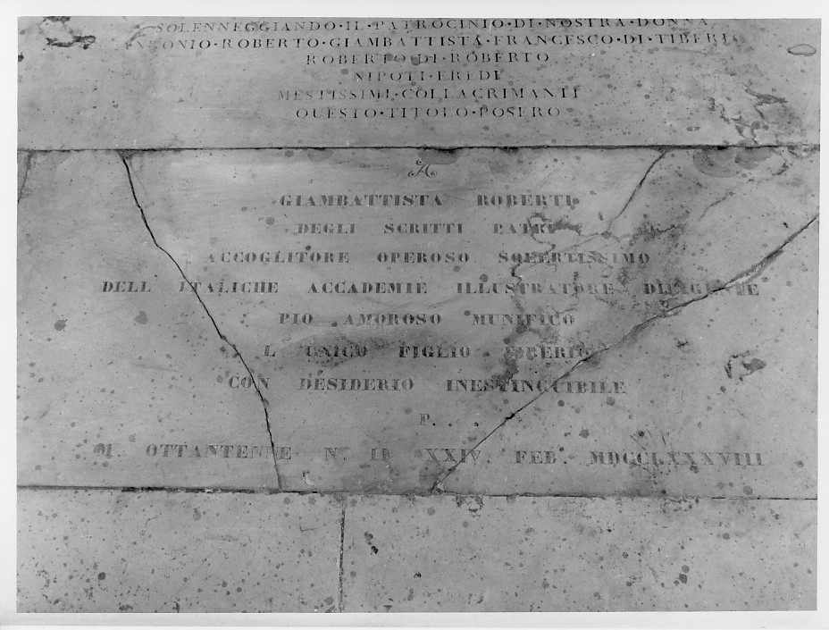 lapide - ambito veneto (sec. XVIII)