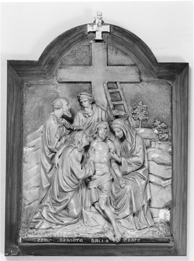 stazione XIII: Gesù deposto dalla croce (rilievo) - ambito veneto (primo quarto sec. XIX)