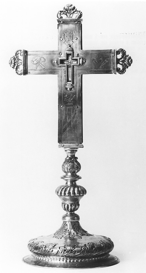 reliquiario - a croce - bottega veneta (sec. XVIII)