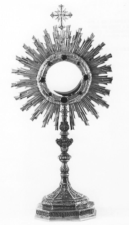 ostensorio - a raggiera - bottega veneta (seconda metà sec. XIX)