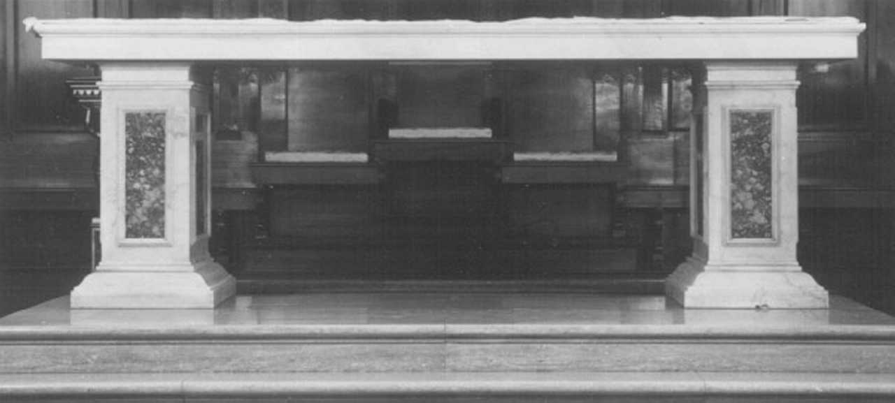 mensa d'altare, frammento - ambito veneto (sec. XVIII)