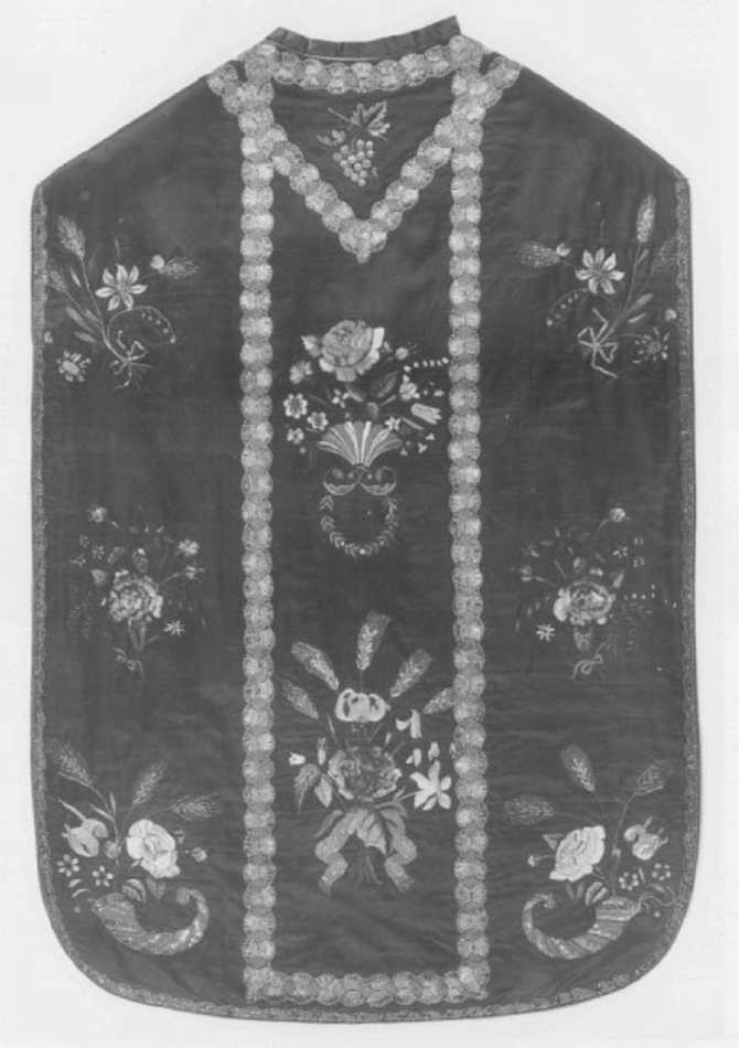 paramento liturgico - manifattura italiana (prima metà sec. XIX)