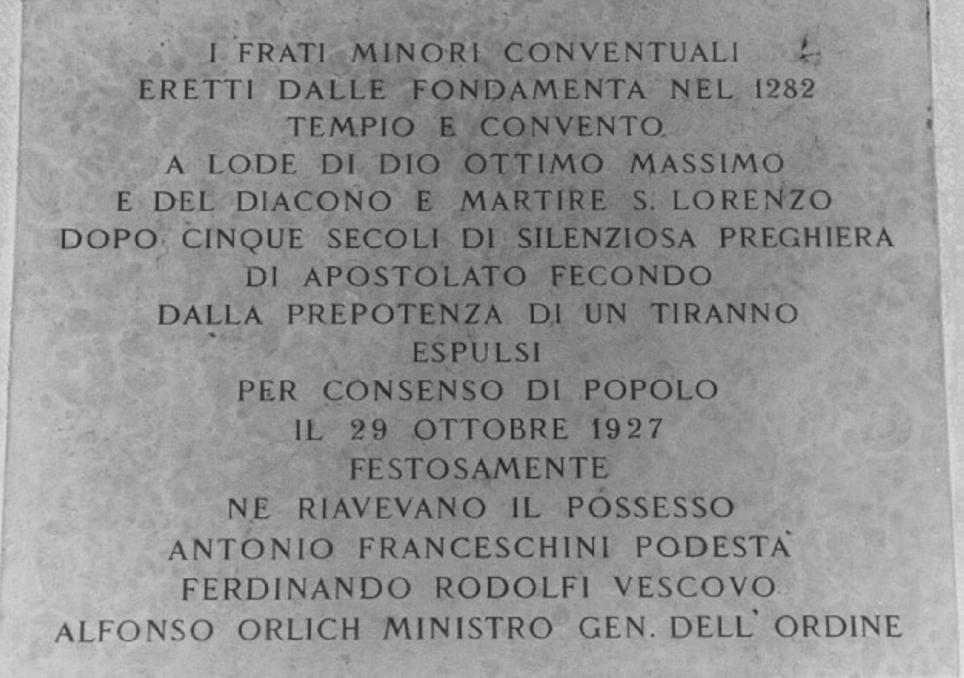 lapide - ambito vicentino (prima metà sec. XX)