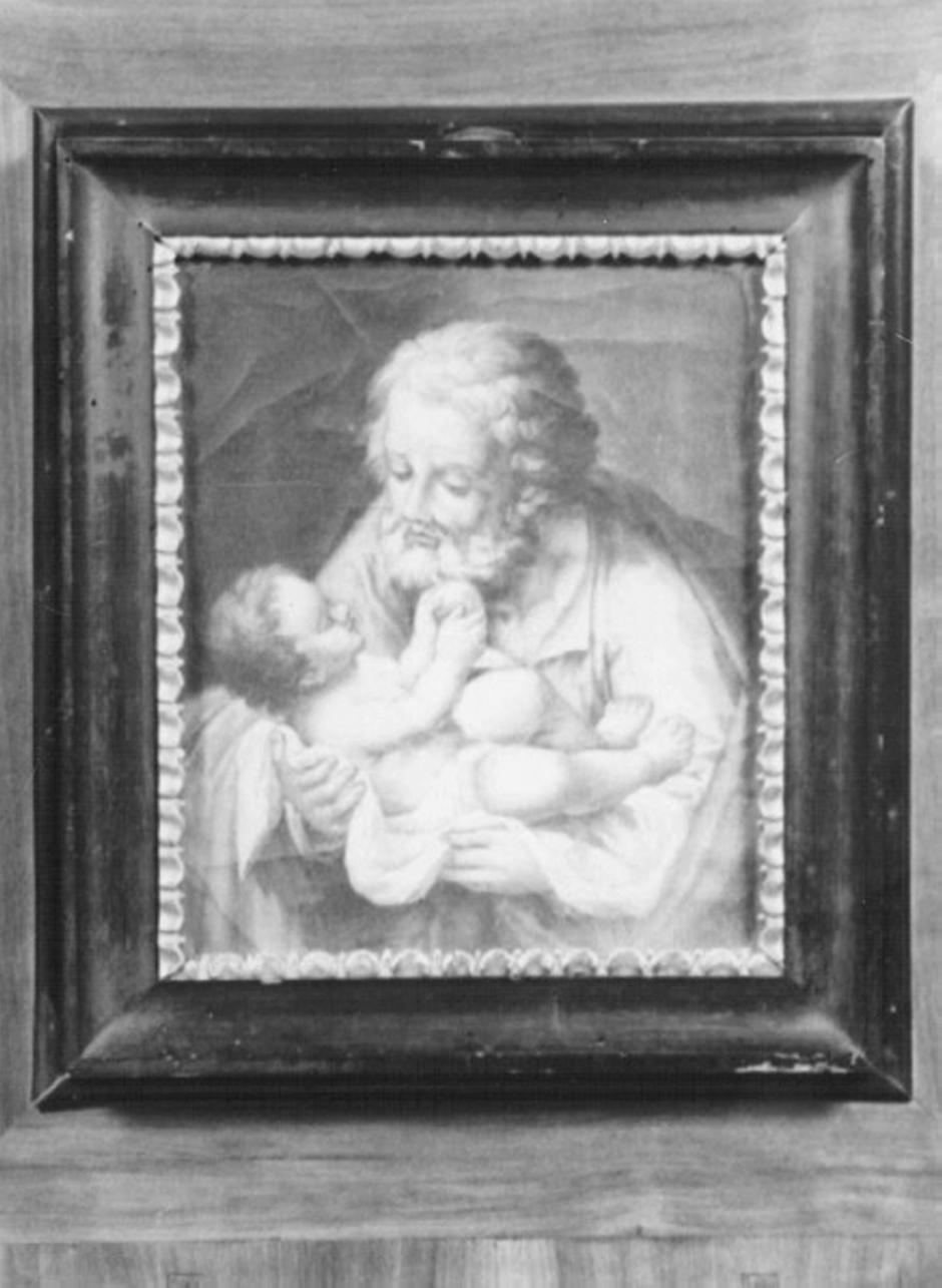 San Giuseppe e Gesù Bambino (dipinto) di Lanzi Pietro Paolo (secc. XVIII/ XIX)