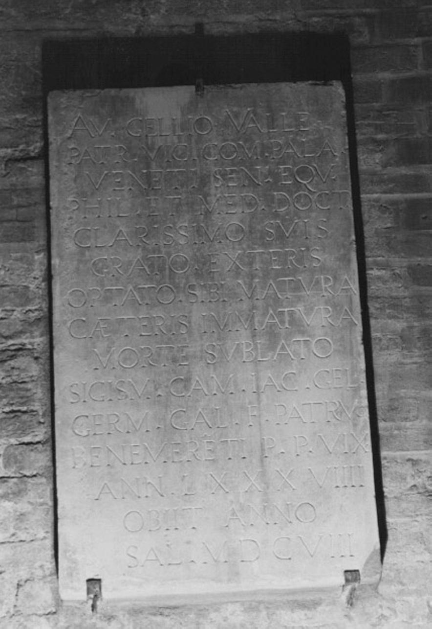 lapide - ambito veneto (sec. XVII)