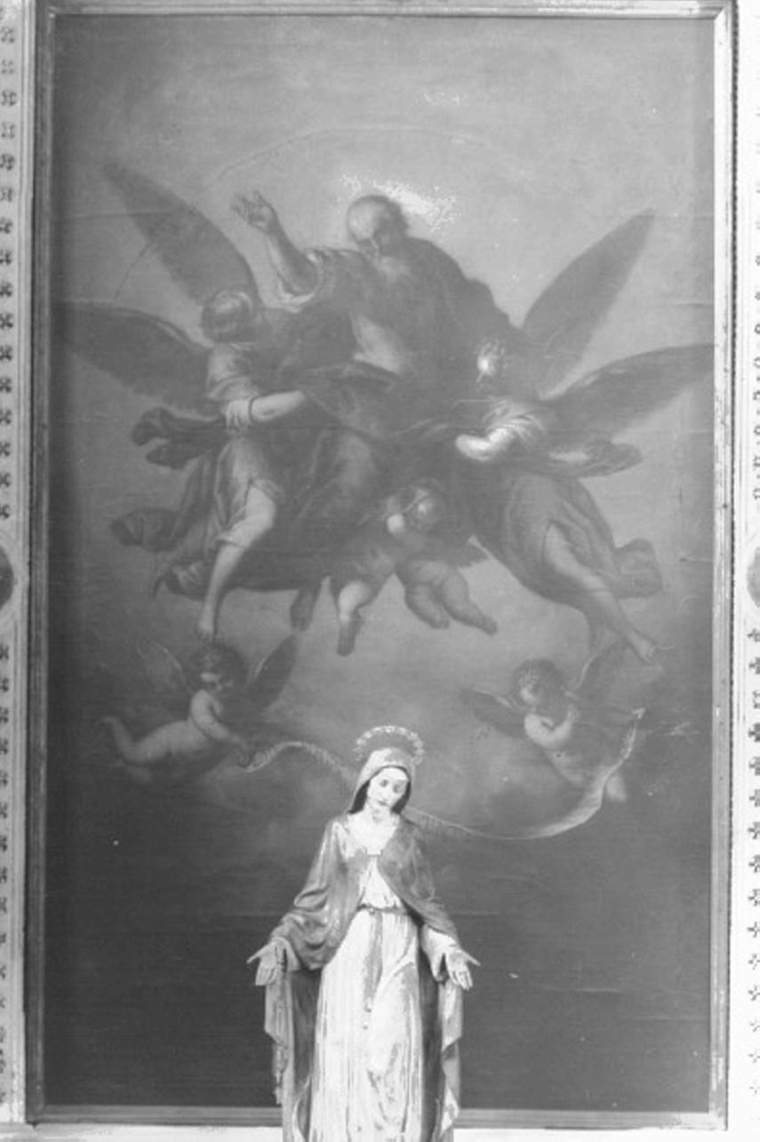 Dio Padre tra angeli (dipinto) di Ingoli Matteo (primo quarto sec. XVII)