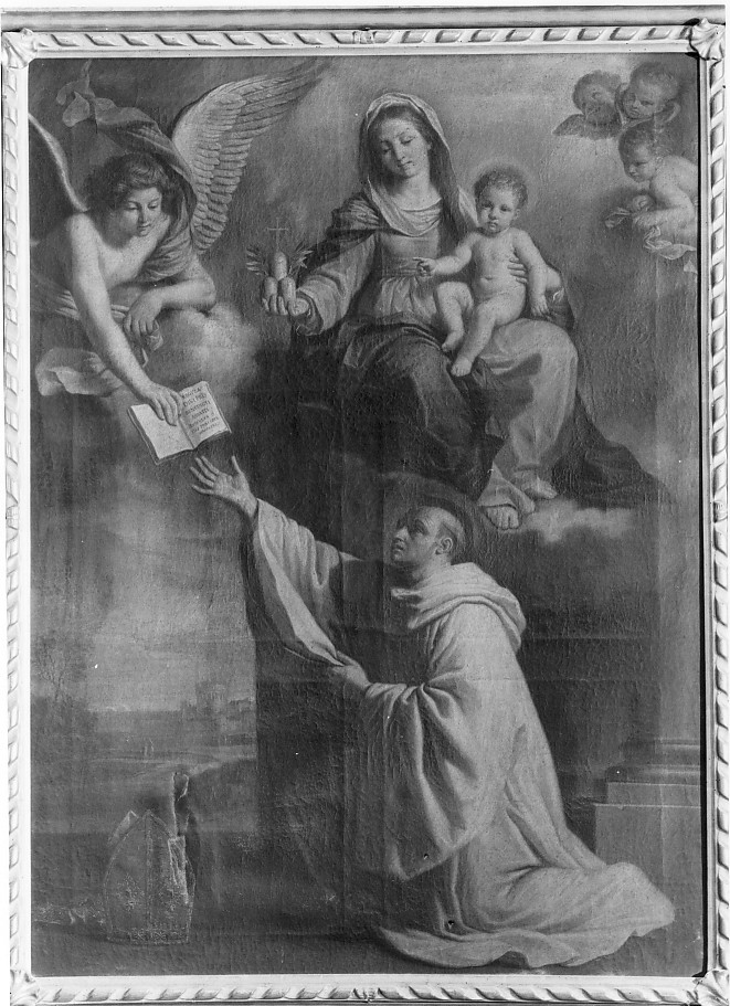 beato (dipinto) di Barbieri Giovan Francesco detto Guercino (bottega) (sec. XVII)