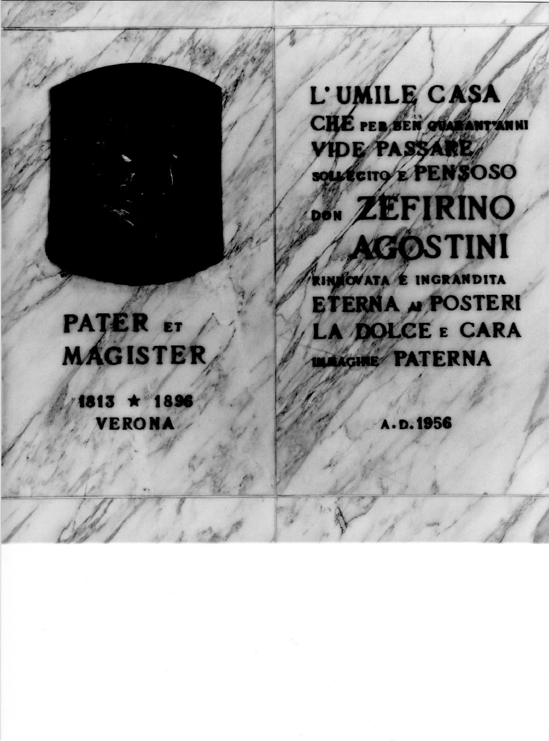lapide commemorativa di Zago Egisto (sec. XX)