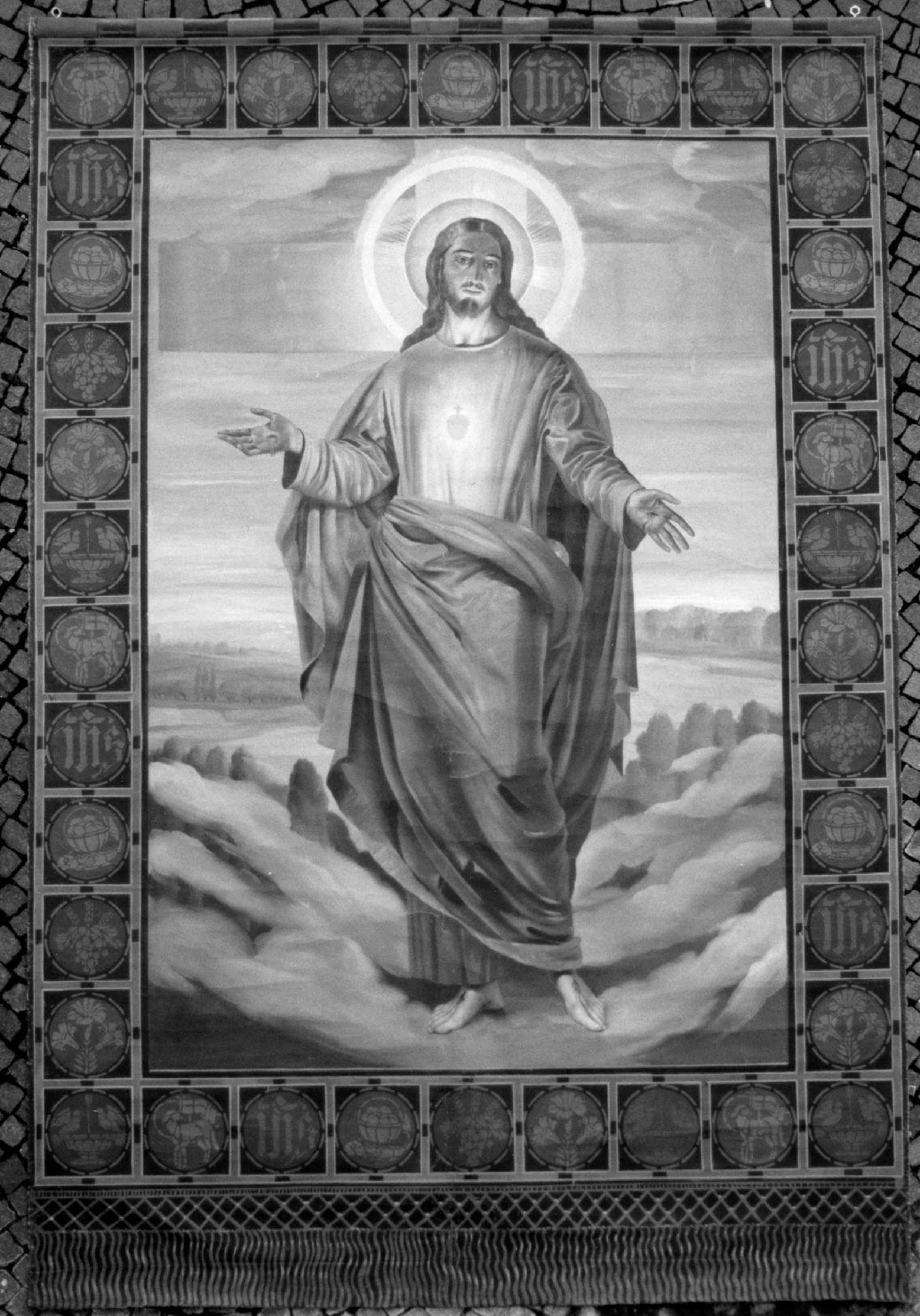 Sacro Cuore di Gesù (dipinto) di Pegrassi Agostino (sec. XX)
