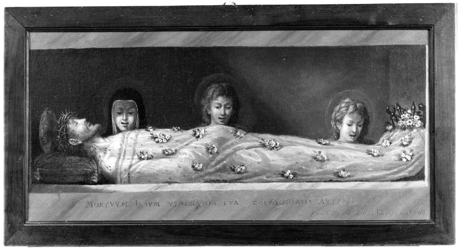 compianto sul Cristo morto (dipinto, opera isolata) di Caliari Paolo detto Caliari Paolino (sec. XIX)
