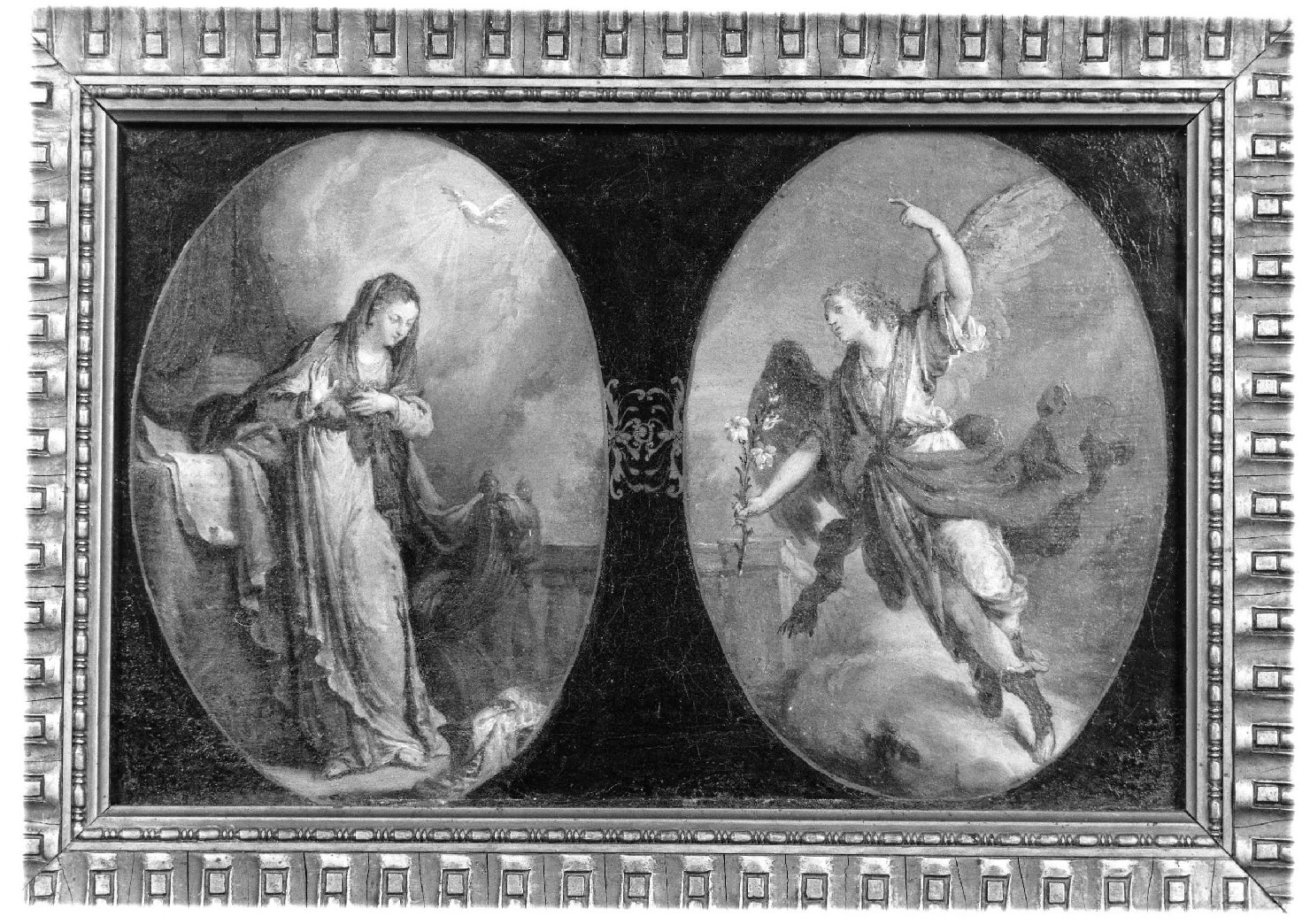 Annunciazione (dipinto, opera isolata) di Ugolini Agostino Gaetano (sec. XIX)