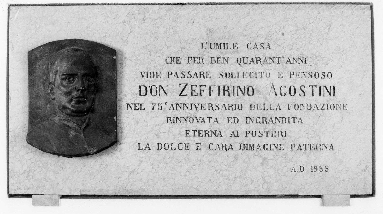 lapide commemorativa, opera isolata di Zago Egisto (sec. XX)