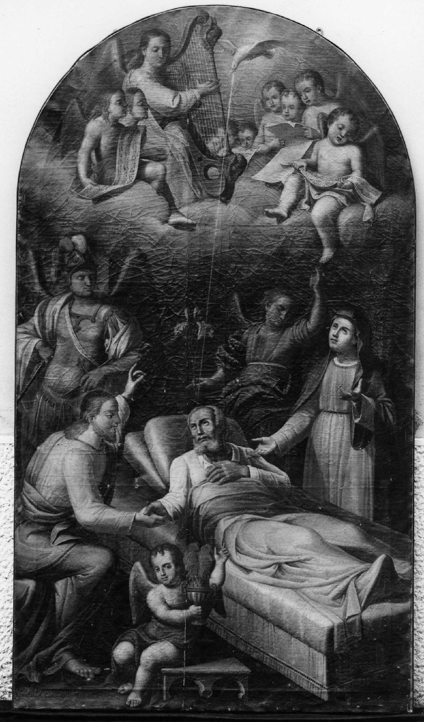 morte di San Giuseppe (dipinto) di De Benedictis Francesco (sec. XIX)