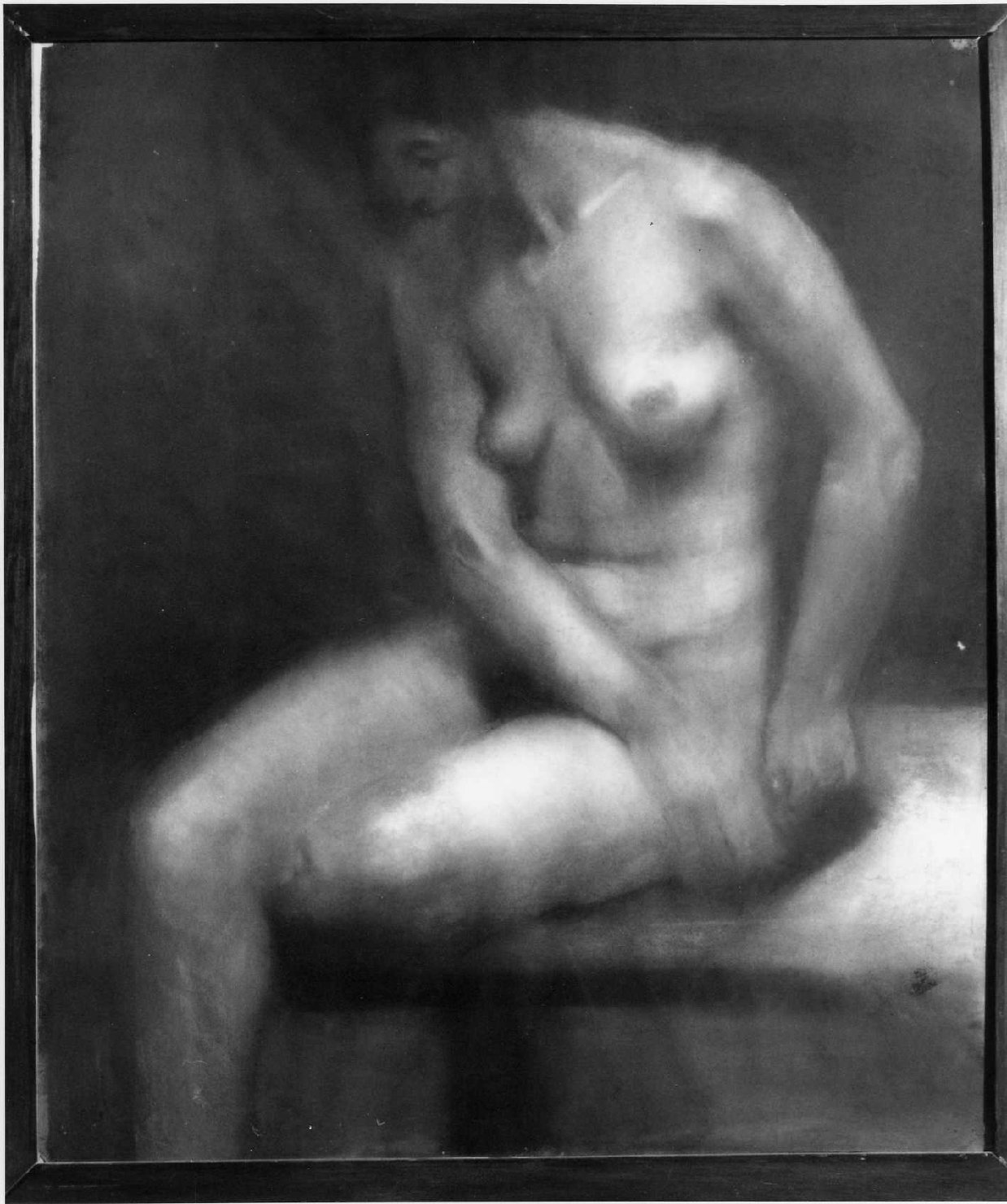 figura femminile nuda (dipinto) - ambito italiano (sec. XX)