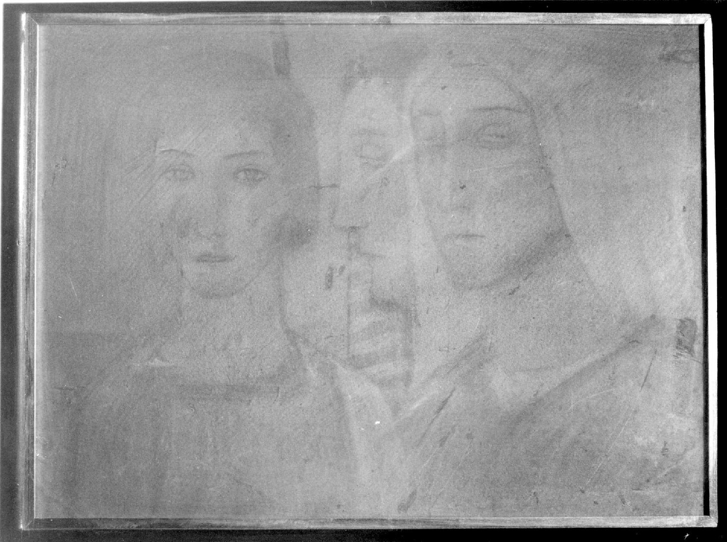 figure femminili (dipinto) - ambito veneto (metà sec. XX)