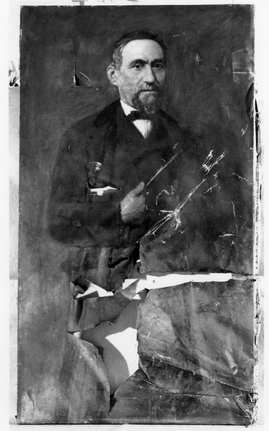 ritratto d'uomo (dipinto) - ambito veneto (sec. XIX)