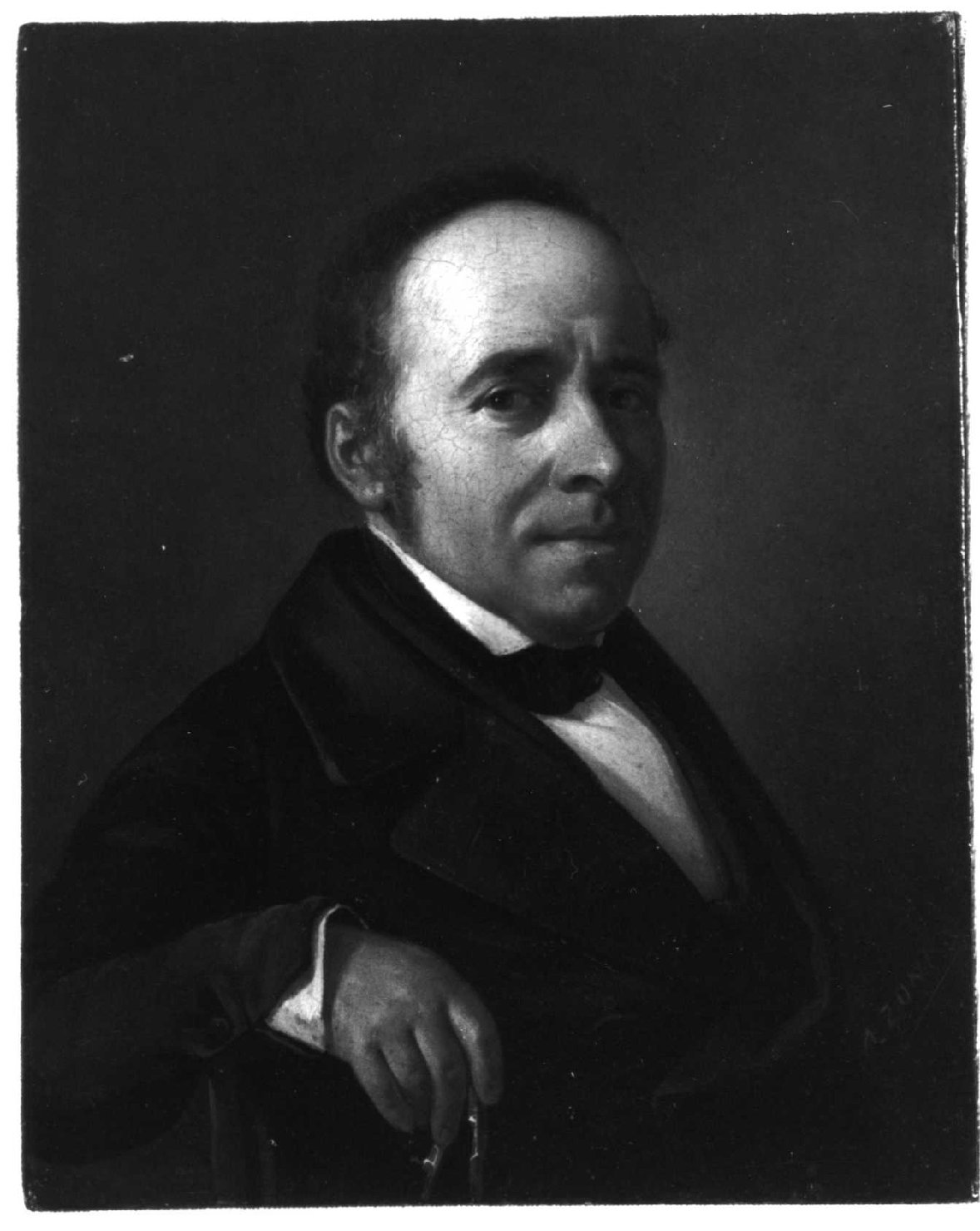 Ritratto di Bartolomeo Bongiovanni, busto ritratto d'uomo (dipinto) di Zona Antonio (sec. XIX)