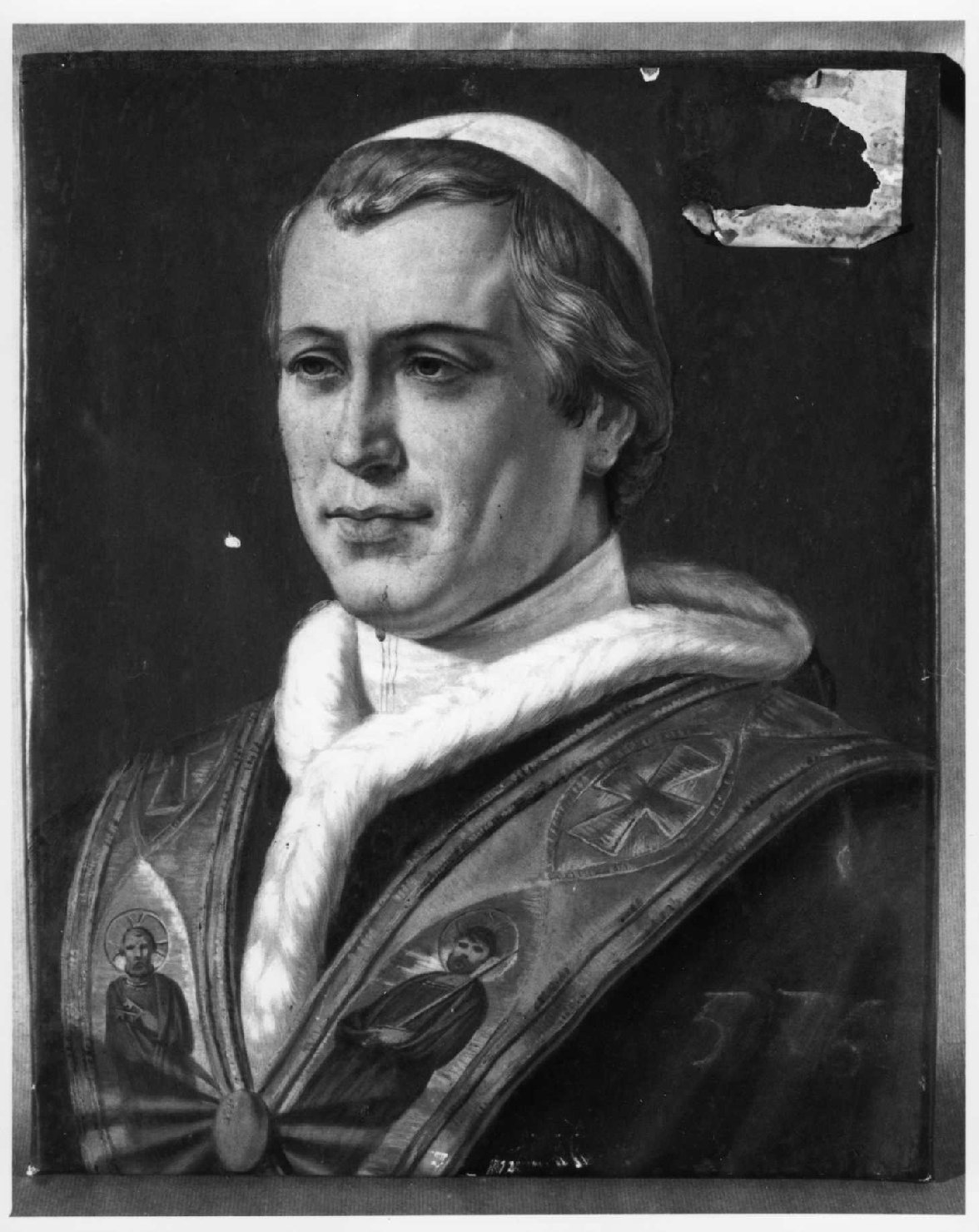 ritratto di Pio IX (dipinto) di Roi Pietro (attribuito) (sec. XIX)