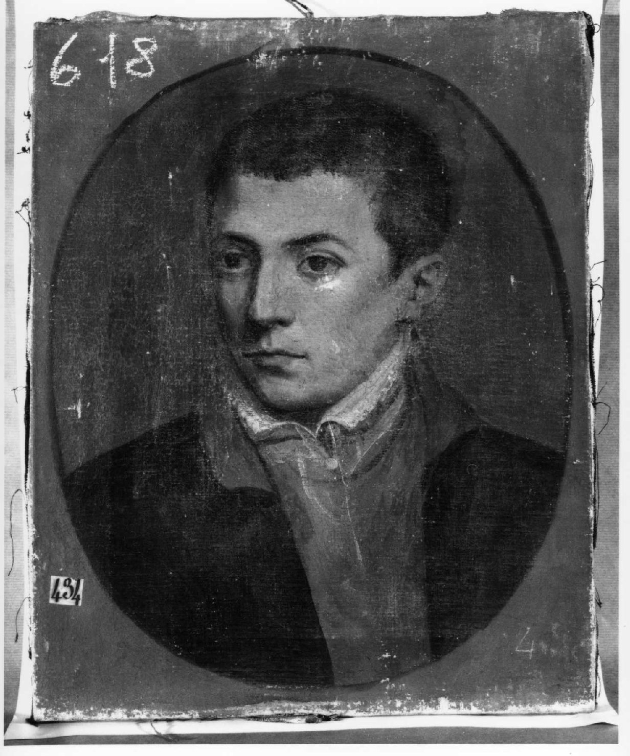 busto di giovane (dipinto) - ambito veneto (seconda metà sec. XIX)