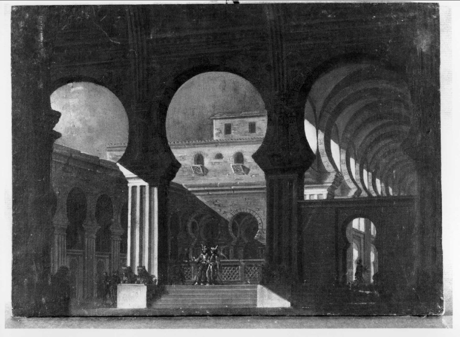 Atrio moresco (dipinto) di Castegnaro Federico (sec. XIX)