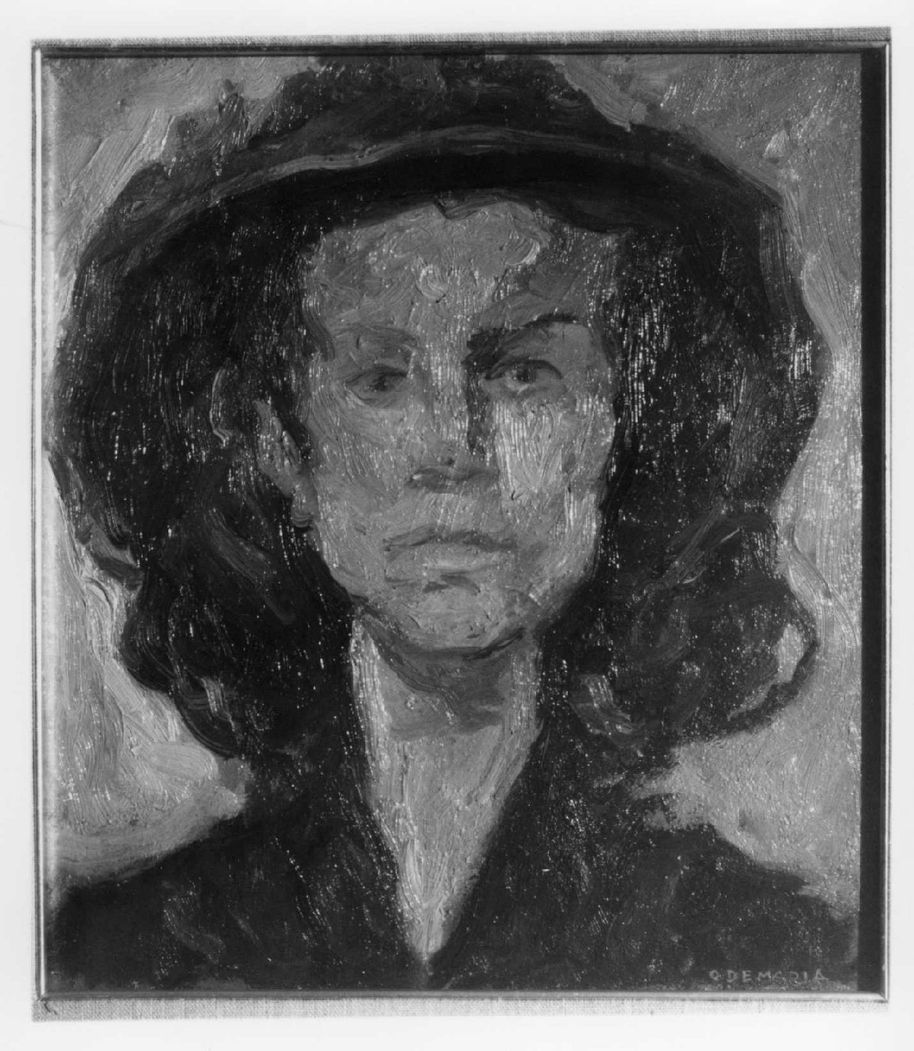 Ritratto della figlia, ritratto di donna (dipinto) di De Maria Otello (sec. XX)