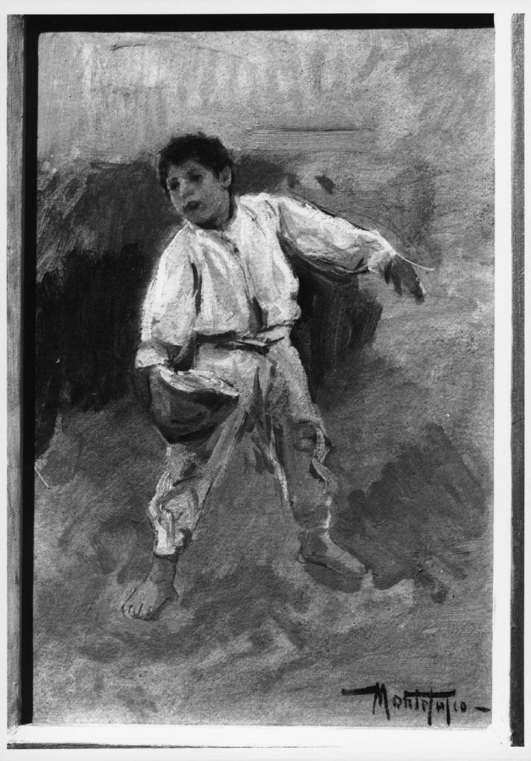 bambino (dipinto) di Montefusco Vincenzo (fine/inizio secc. XIX/ XX)