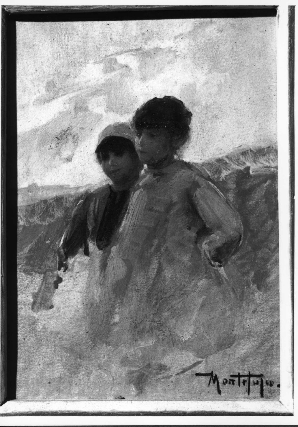 bambine (dipinto) di Montefusco Vincenzo (fine/inizio secc. XIX/ XX)