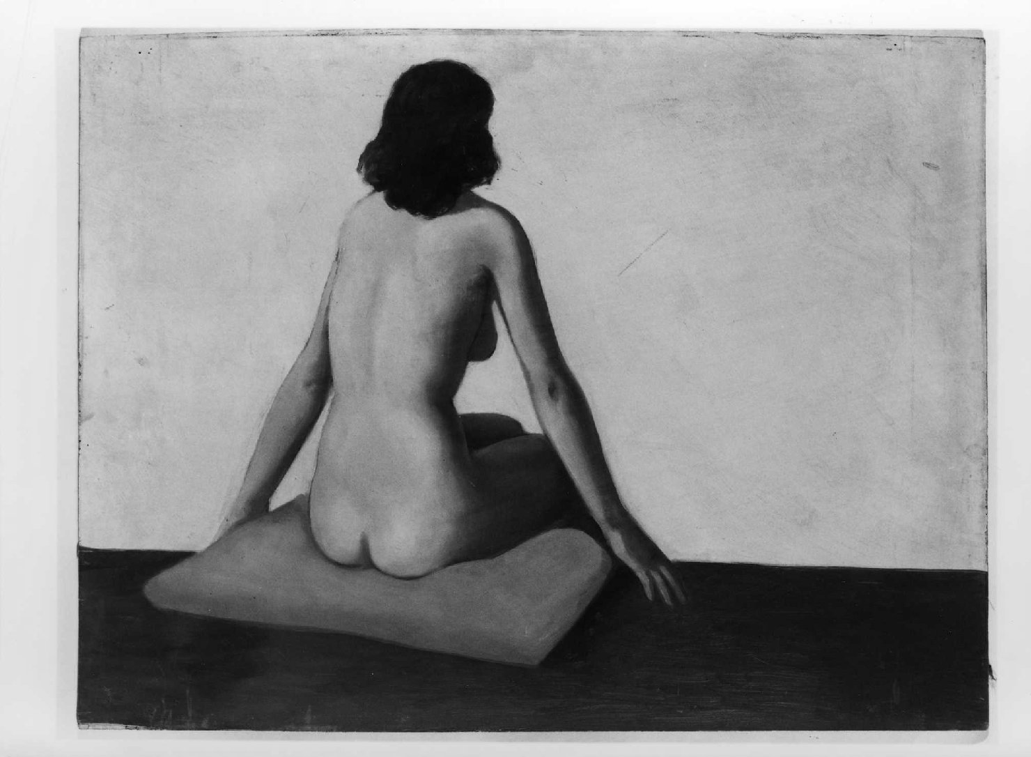 figura femminile nuda (dipinto) di Piccoli Domenico Stanislao (sec. XX)