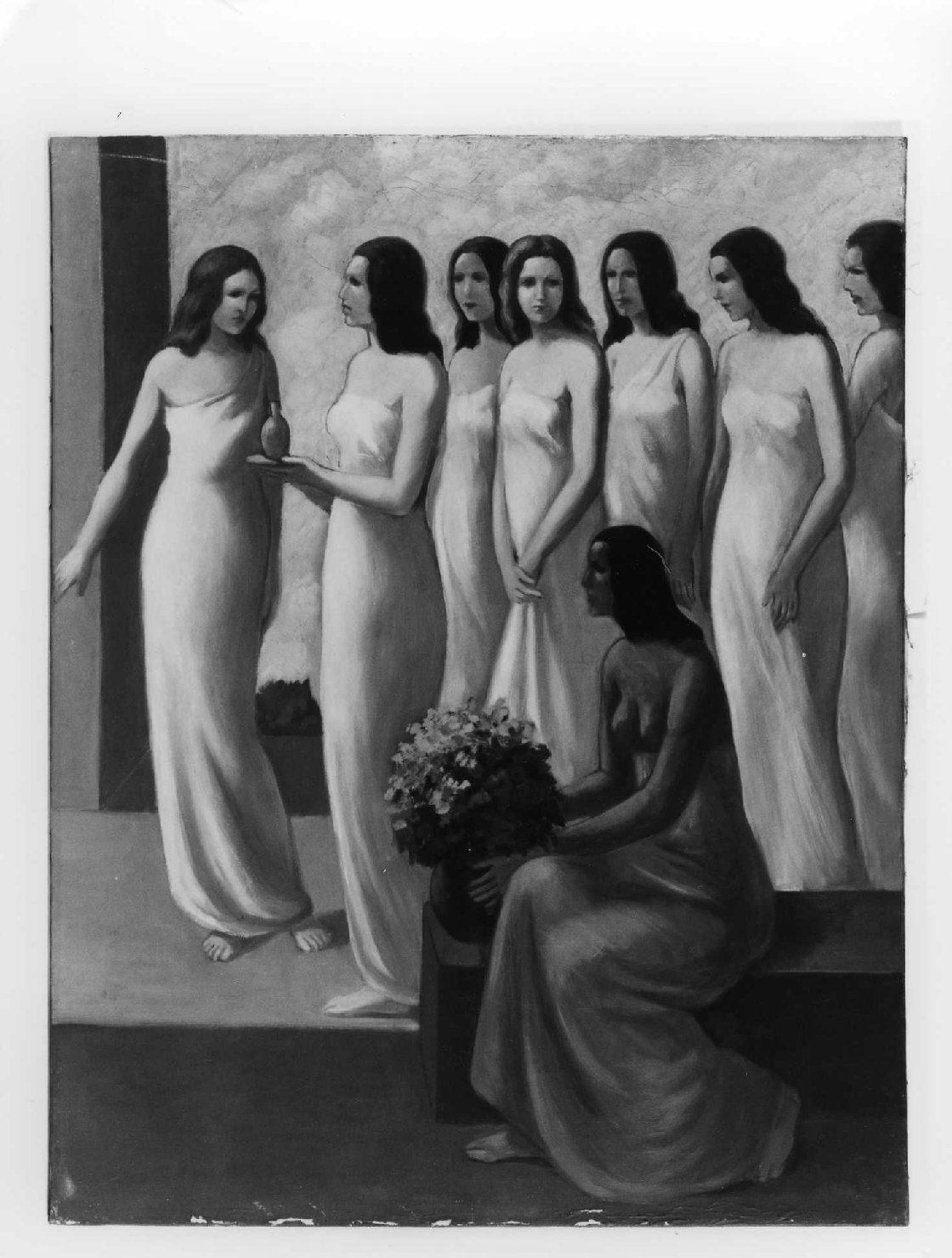 figure femminili (dipinto) di Piccoli Domenico Stanislao (sec. XX)