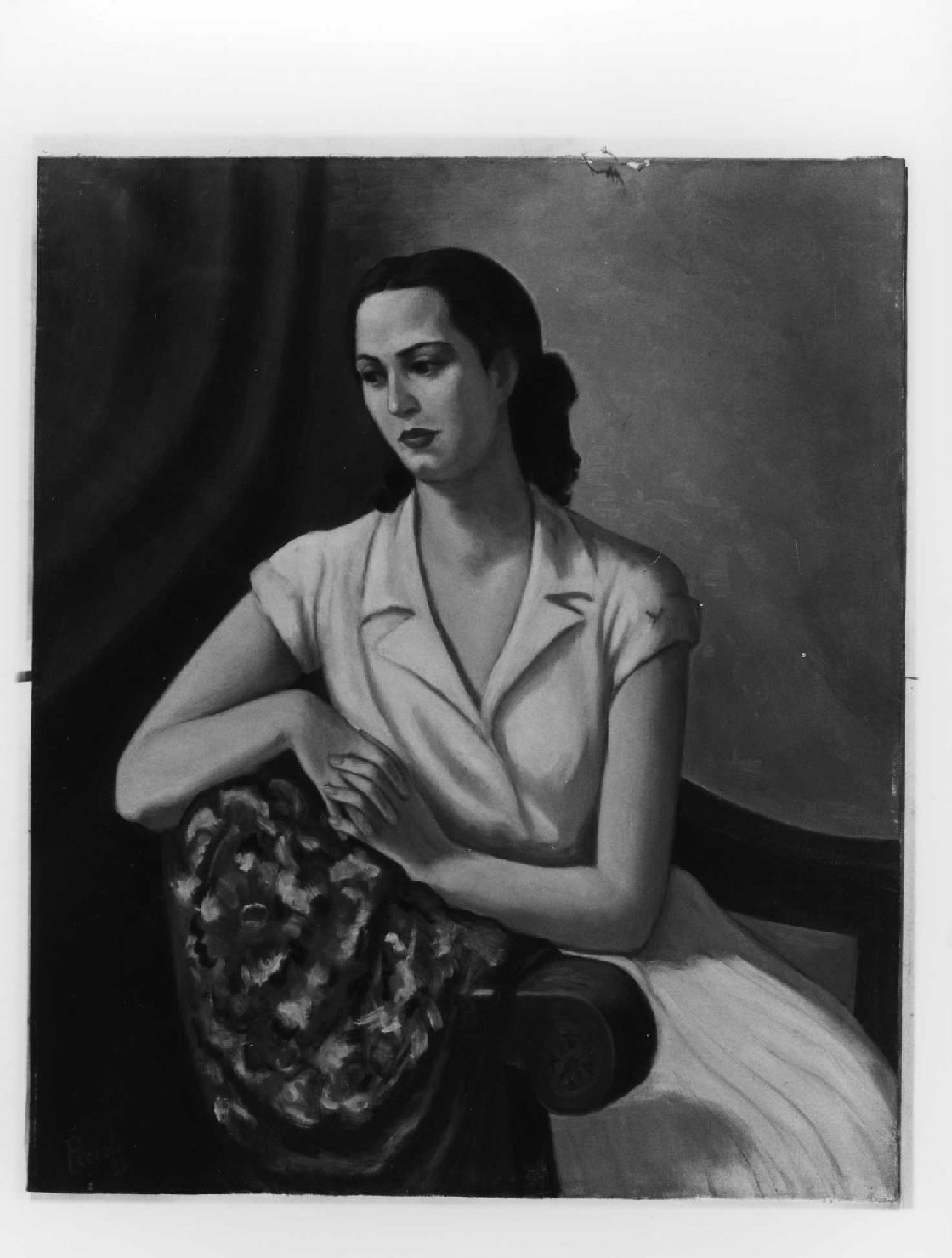 ritratto di donna (dipinto) di Piccoli Domenico Stanislao (sec. XX)