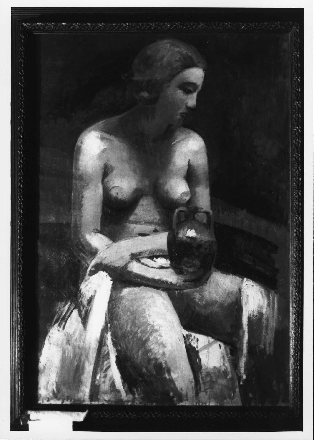 figura femminile (dipinto) di Potente Carlo (sec. XX)