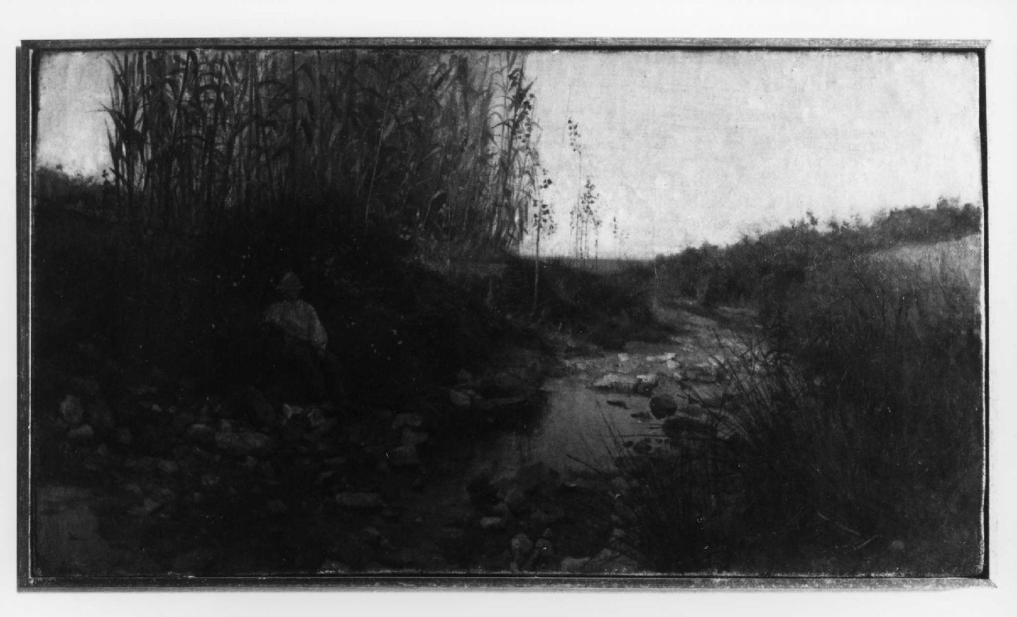 Canneto, paesaggio rurale (dipinto) di Costa Giovanni (sec. XIX)