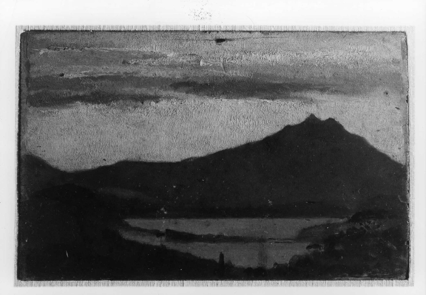 paesaggio lacustre (dipinto) di Costa Giovanni (sec. XIX)