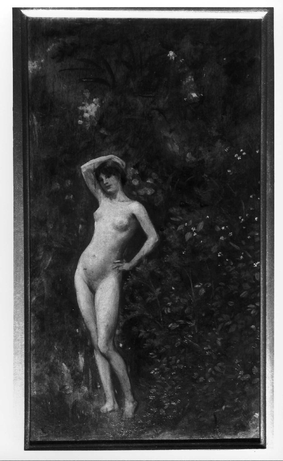 figura femminile nuda (dipinto) di Costa Giovanni (sec. XIX)