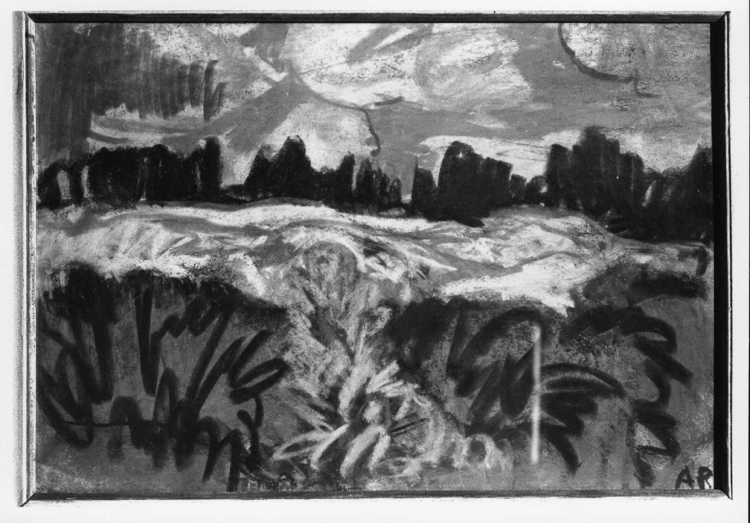 paesaggio (dipinto) di Polato Attilio (sec. XX)