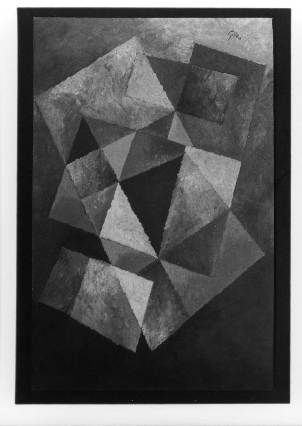 Composizione grande, composizione astratta (dipinto) di Gischia Leon (sec. XX)